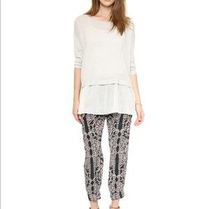 Club Monaco silk harem pants